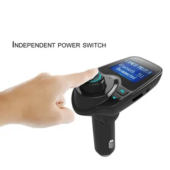 

T11 Car Auto FM Transmitter Wireless Audio Transmitter Car MP3 Music Player with Separate Power Switch