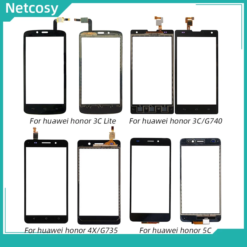 Для huawei Honor 3C Lite/3C G470/4X G735/5C сенсорный экран дигитайзер Передняя сенсорная панель стекло объектив для huawei Honor 3C G740