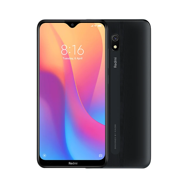Midinight Black Xiaomi Redmi 8A 8 A, глобальная версия, 32 Гб ПЗУ, 2 Гб ОЗУ, мобильный телефон Snapdragon 439, четыре ядра, 6,22 дюйма, 5000 мАч, камера 12 МП, смартфон - Цвет: Midinight Black