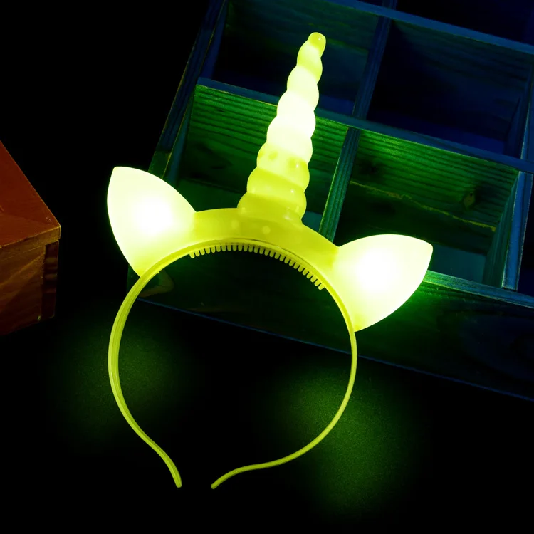 Креативный люминесцентный обруч для волос led Flash Unicorn обруч для волос детская игрушка живописная область ночной рынок Горячая завод прямой Se