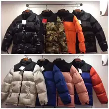 Winter America Brand North Parkas Mixed Colors Couple Cotton Coats Casual Stand Collar Warm Down Puffer Jackets Men/Ladies