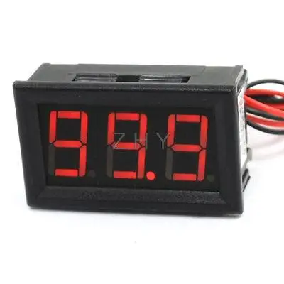DC 0-50A 3 цифровой красный светодиод дисплей цифровой амперметр