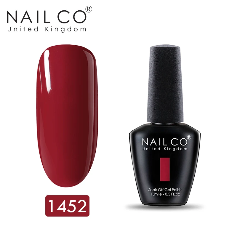 NAILCO Зимние цвета 15 мл УФ-гель для ногтей Топ УФ светодиодный гель Декоративный Лак для ногтей Гибридный lakiery hybrydowe замочить гель лак для ногтей - Цвет: 1452