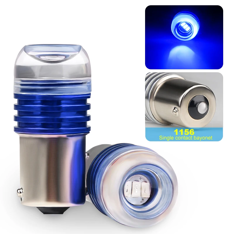 1156 Blue 1 шт. 1157 светодиодный 1156 BAY15D Стробоскопическая Светодиодная лампа люминисцентная лампа чипы для автомобилей мотоциклов 1156 1157 Красный светодиодный 5730 светодиодный стоп-сигналы AC/DC 12V - Испускаемый цвет: 1156 Blue