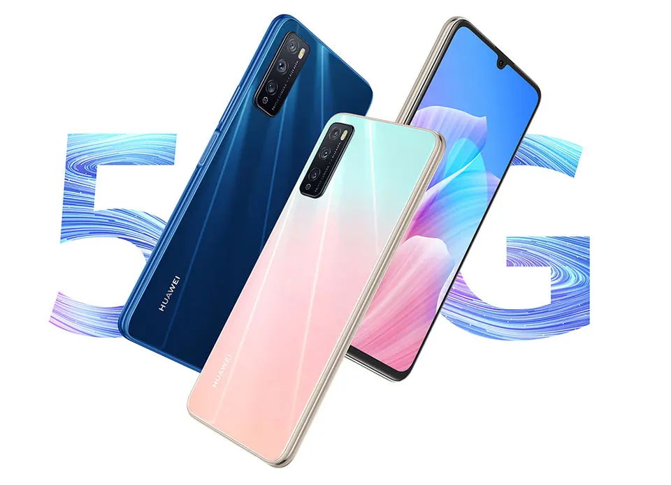 Huawei Enjoy Z 5G Mobile Phone 6.5 inch 6GB RAM 64GB ROM MT6873 Octa Core Android 10 Fingerprint ID 4000mAh Smartphone latest huawei cell phone