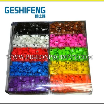 

free shipping 5000pc 8mm/10mm numbered 1-100 in 10 colors on clip plastic for pigeon