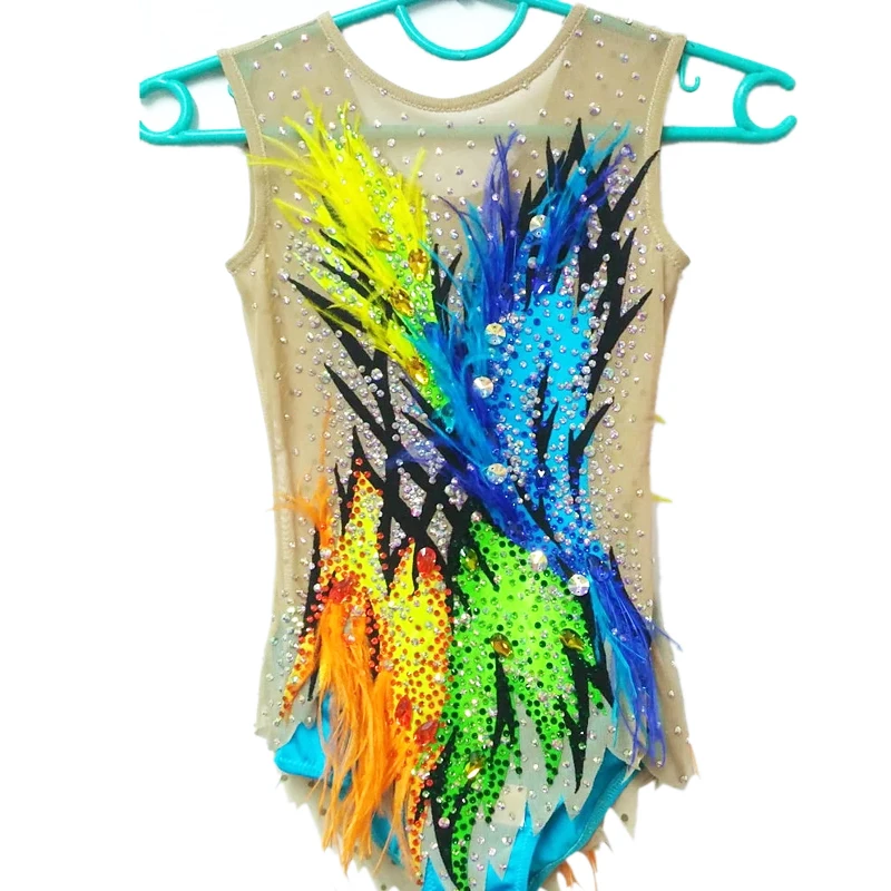 

LIUHUO Competition Gymnastics leotards Girls Ballroom Maxi Ballroom Costumes for toddler girls