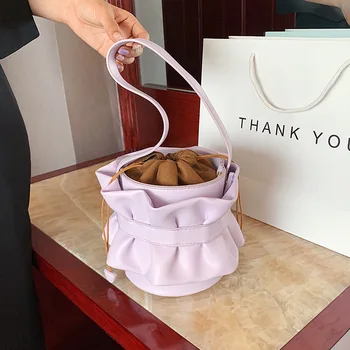 

Summer Small Handbag Women Bag 2020 Female Popular New Wave Fashion Wild Shoulder Bag Lady's Bucket Bag D381