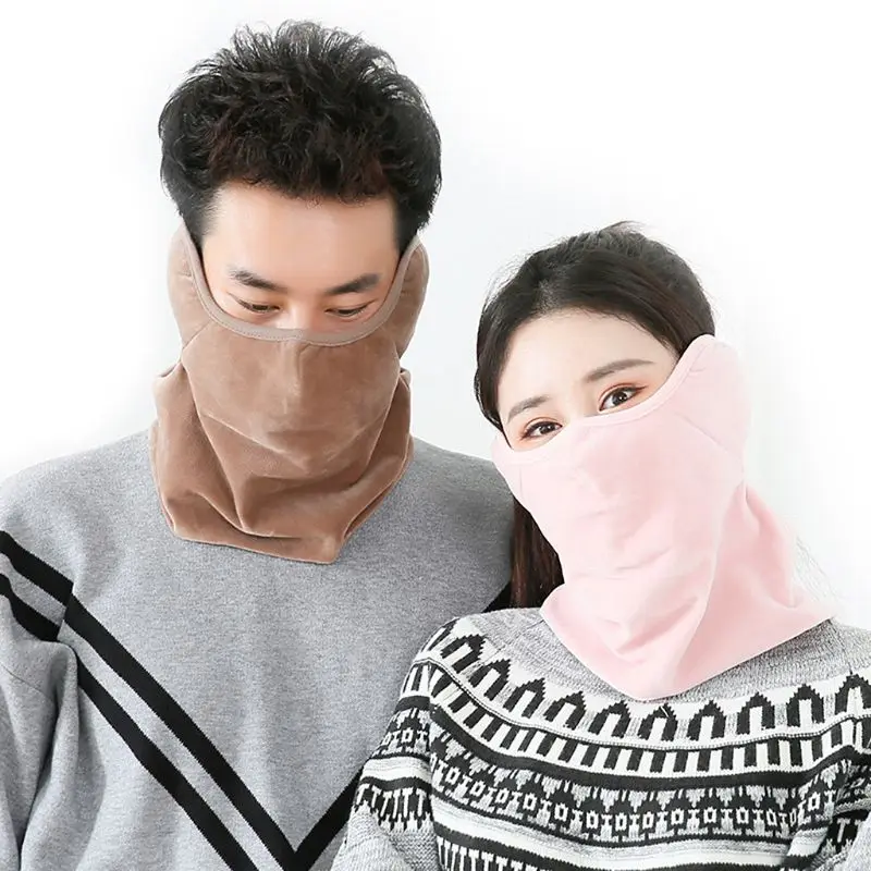 Unisex Winter Cold Masks Warm Scarf Children Windproof Ear Protection Mask Neck Scarf