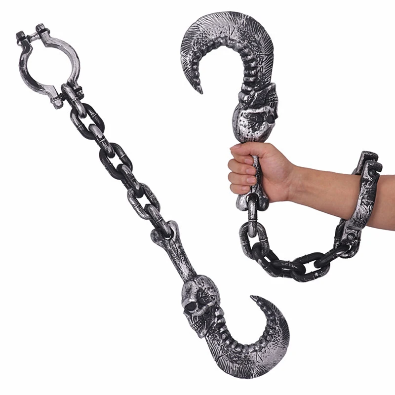 Реквизит для Хэллоуина пластиковые наручники Косплей игрушка «кандалы заключенного» до наручников скобы для детский для ребенка для мальчика приколы игры ZXH - Цвет: hand wan gou
