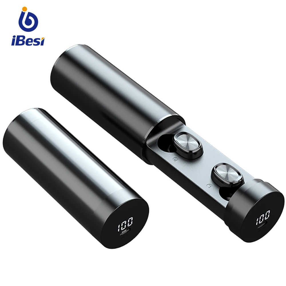 Online Auriculares IBESI TWS Bluetooth 5,0 auriculares inalámbricos 8D HIFI estéreo auriculares deportivos Gaming Music auriculares con micrófono para Xiaomi Samsung Huawei
