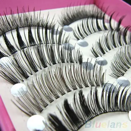 

5 Pairs Fashion 3D Thick Long Black Assorted Manmade Eye Lashes Extension False Eyelashes Fake Lashes Set Eye Makeup