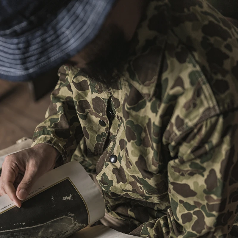 Bronson USMC P-44 Duck Hunter Camo Jacket Vintage Men's HBT WW2