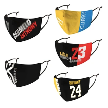 

Basketball Club Face Mask Cover 3D Ice Silk Breathable Mascaras Washable Outdoor Cycling Anti Dust Printing Protective Masque