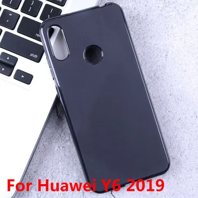 Чехол для huawei Y6 чехол Роскошный кожаный чехол для huawei Y6() Y62019 Y6 Prime Чехол кожаный кошелек чехол для телефона 6,01 - Цвет: BDT Black TPU