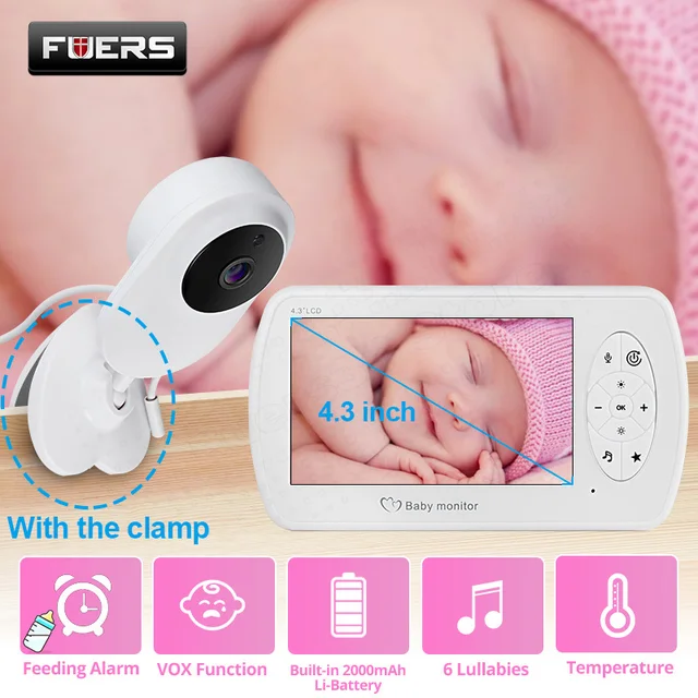 $US $46.45 4.3 inch Video Baby Monitor with Camera Two-way Audio Nanny Baby Security Camera Babyphone Night Vi
