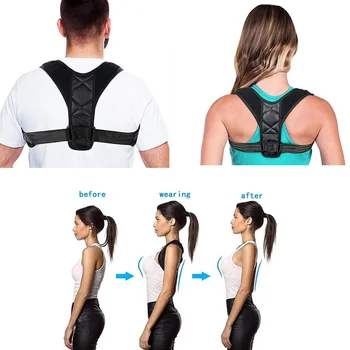 

Posture Corrector Brace Support Belt Adjustable and Invisible Back Brace Correction Belt Humpback Correction Support Belt Vest