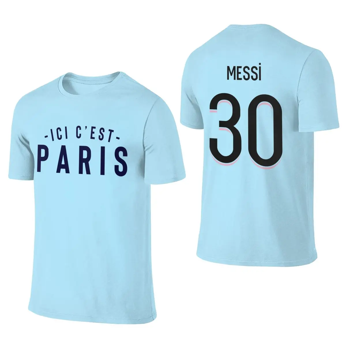 Camiseta de verano con estampado de Messi para niños y niñas, camisa  informal de manga corta, color negro - AliExpress