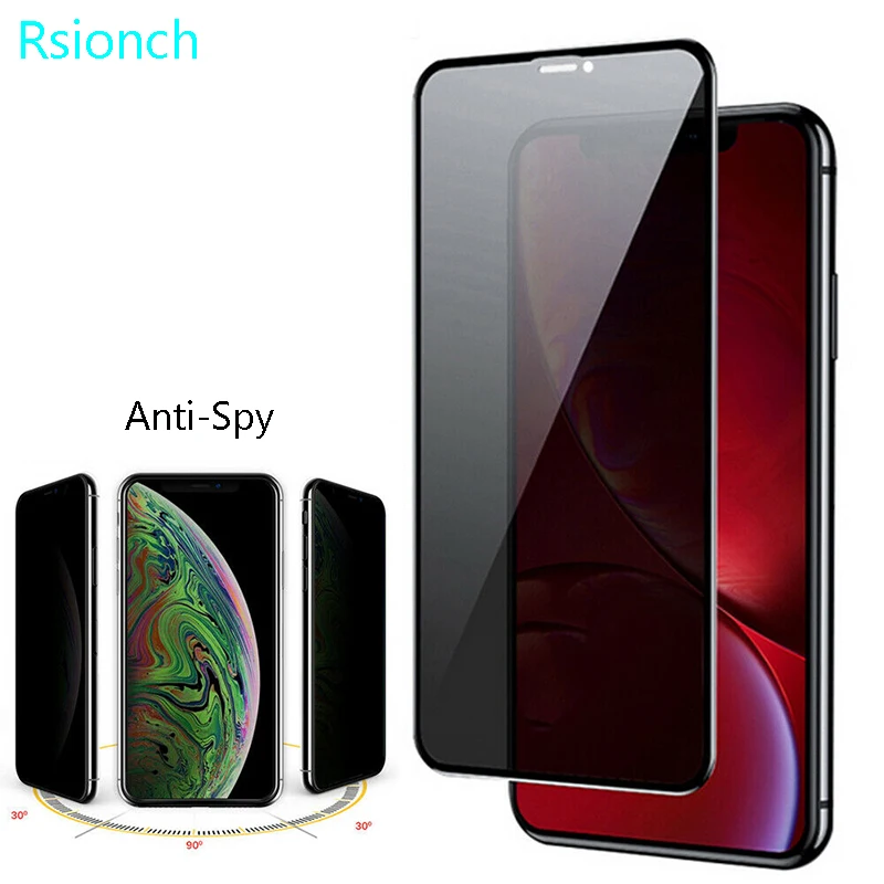 Rsionch 9D закаленное Стекло для нового iPhone 6 5 дюймов 11 Pro Max 1 8 X XR XS MAX 9H с защитой от