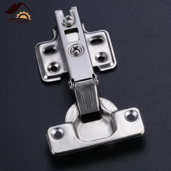 Myhomera Hinge Cabinet Door Hinges Closer Kitchen Cupboard Furniture Hardware Full Overlay Half Overlay Embed Without Hydraulic