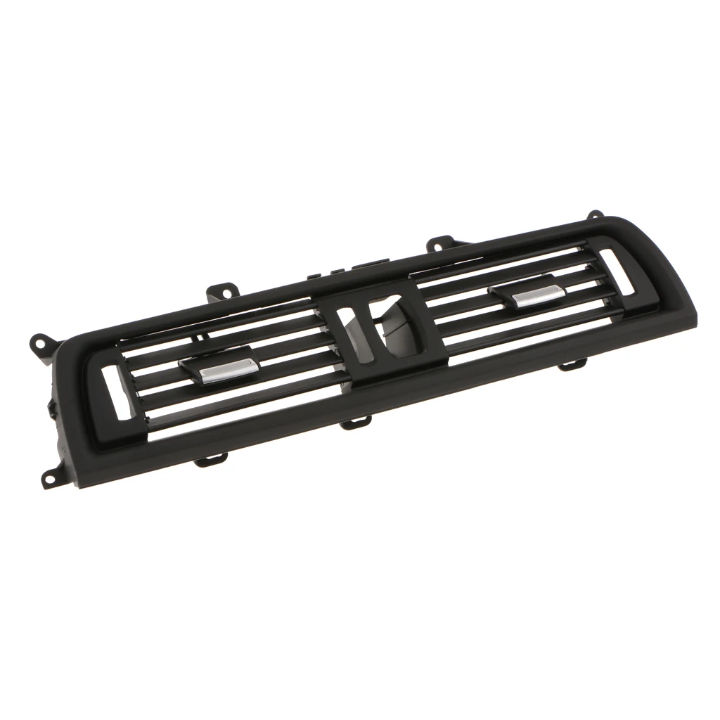Auto Replacement Front Console Grill Dash AC Air Vent for 2010-2017 BMW 5 Series  Black
