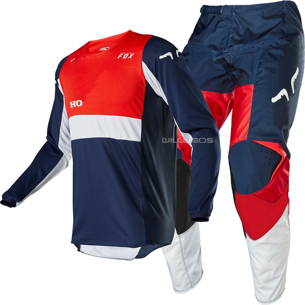 NAUGHTY FOX MX Racing 360 комплект передач для Honda HRC rcycle Jersey Pants Moto Kit