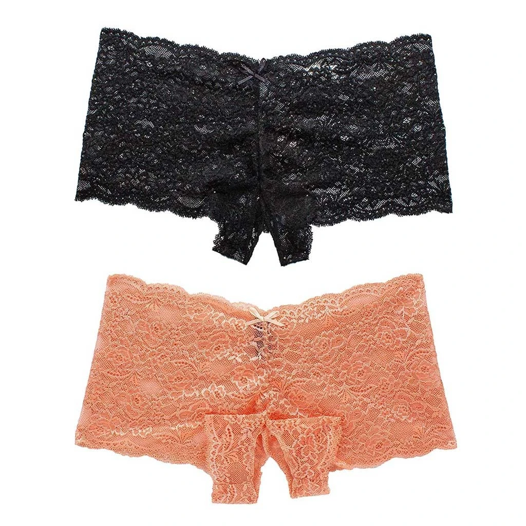 orange lace underwear