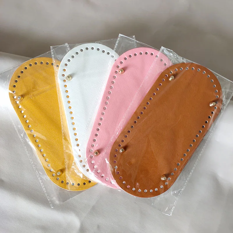 DIY Handbag Bottom-Replacement-Bag-Accessories Knitting-Bag Oval Long-Bottom 60-Holes