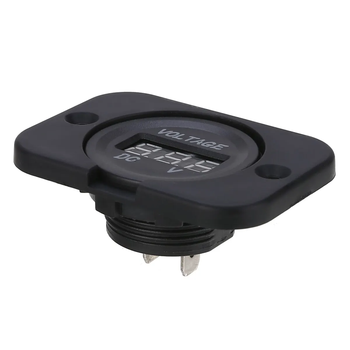 New Arrival 1 Set 12V-24V Red LED Digital Voltmeter Panel Car Motorcycle Voltage Meter Gauge With 2 Insulated Terminals