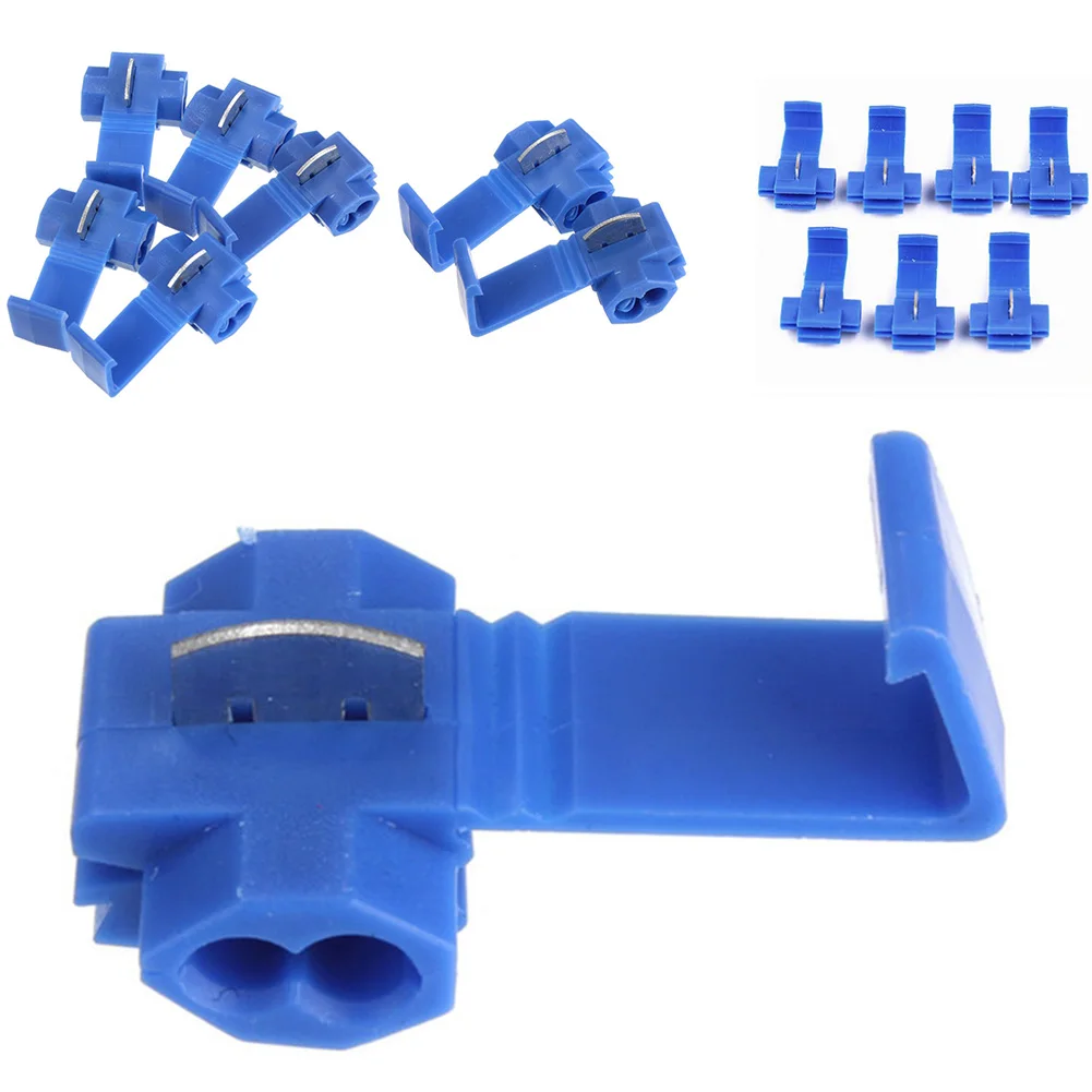 Электрический провод Соединительный кабель обжимные клеммы синий изолированный быстрый фиксатор соединения 16-14 AWG разъемы#0304