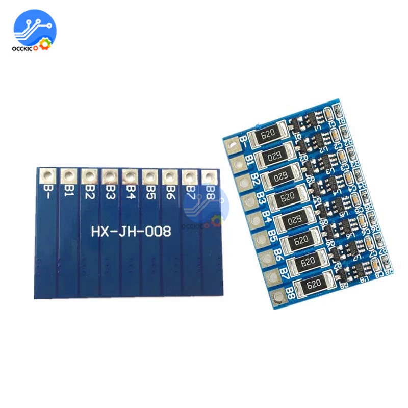 BMS 3S 4S 5S 6S 7S 8S Chargeur Batterie Lithium 18650 Protection PCB