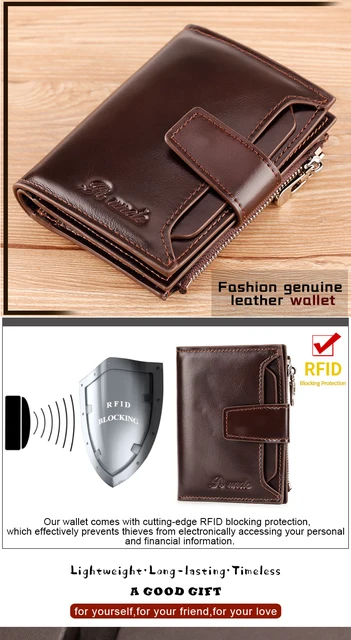 JIANK Reshline Men’s RFID Blocking Wallet (BROWN)