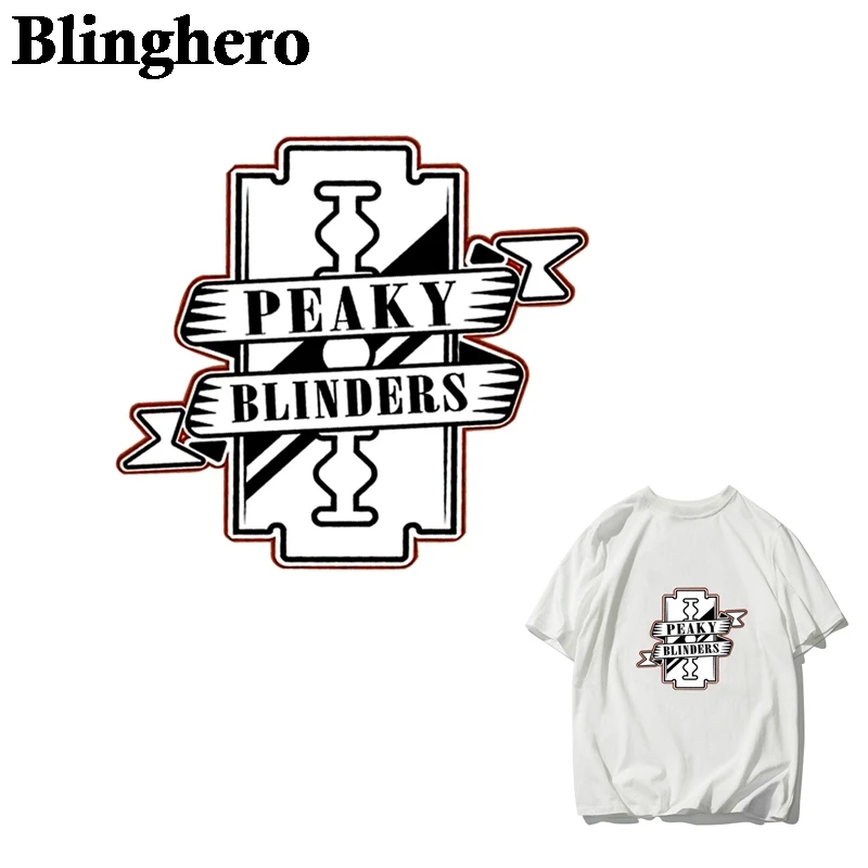 

CA1168 Blinghero Peaky Blinders TV Heat Transfers Iron-On Transfers Vinyl Ironing Stickers Costumes Thermal Patches Kids Pacth