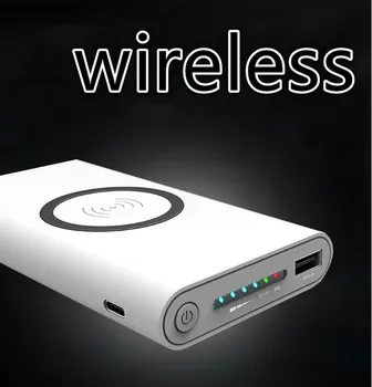 

Qi Wireless Power Bank Waterproof Portable 10000 MAh for All Smart Phone Battery Mini Powerbank Fast Charging External Battery