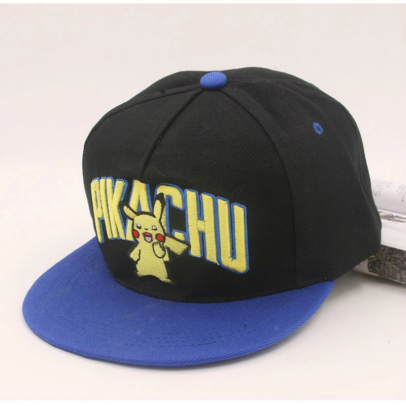 

Hip Hop Hat Pocket Monster Pikachu Pokemon Go Cosplay Hat Snapback Adjustable Canvas Embroidered Baseball Cap Christmas Gift