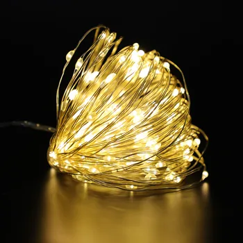 

2m/5m/10m Copper Wire String Lights Led Garland for Christmas New Year Home Decor Wedding Birthday Party Decoration Halloween