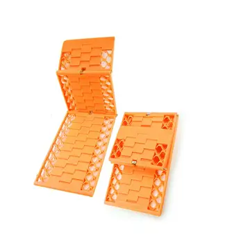 

2Pcs/Set Tyre Grip Tracks Car Security Snow Mud Sand Rescue Escaper Traction Tracks Mats Folding Rubber Car Rescue Mats