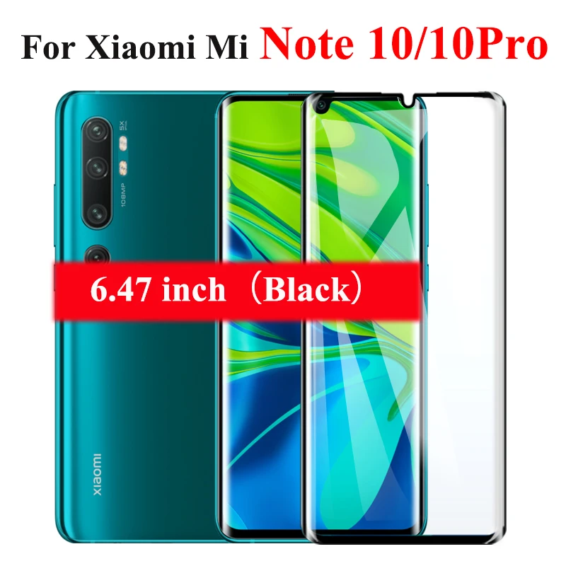 Защитный чехол для Xiaomi mi Note 10 10Pro защита экрана Note10Pro Note10 10Plus Закаленное стекло пленка Xia mi Xiomi 10+ чехол