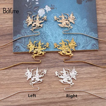 

BoYuTe (5 Pieces/Lot) Metal Alloy 34*47MM Flying Crane Hair Stick Diy Hand Made Retro Hair Jewelry Accessories