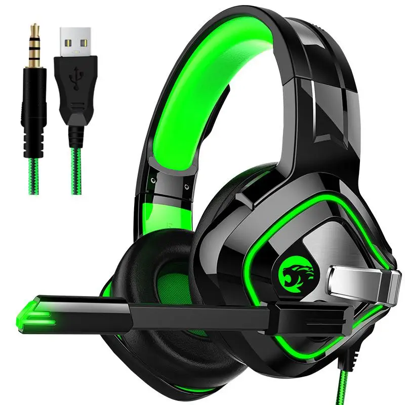 A66 black MeterMall Gaming Headphone Stereo Anti-noise Headset Heavy Bass for PC Laptop Phone - Цвет: A66 black