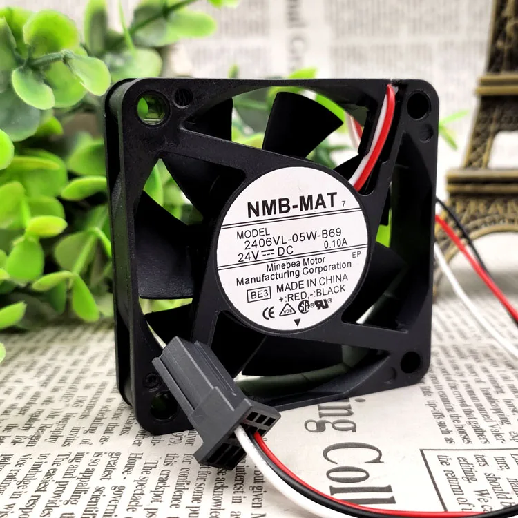 2406VL-05W-B69 6015 24V 0.10A 6 см/защиты электродвигателя Вентилятор охлаждения