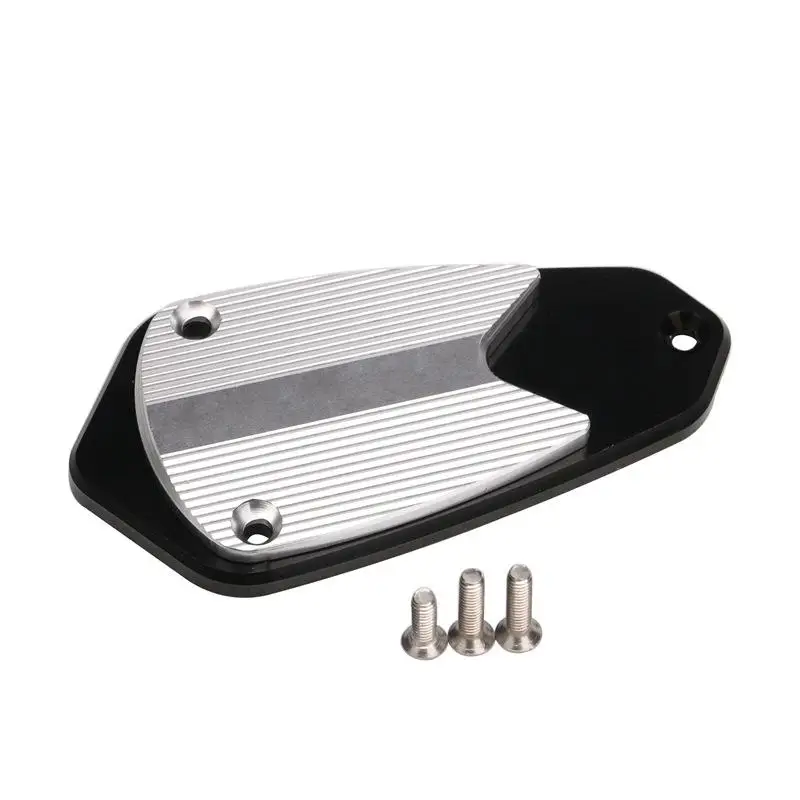 Для Kawasaki Z1000 2010- 2018CNC алюминиевая мотоциклетная Передняя Тормозная жидкость сцепления резервуар масляный колпачок крышки чашки зеленый - Цвет: Серебристый