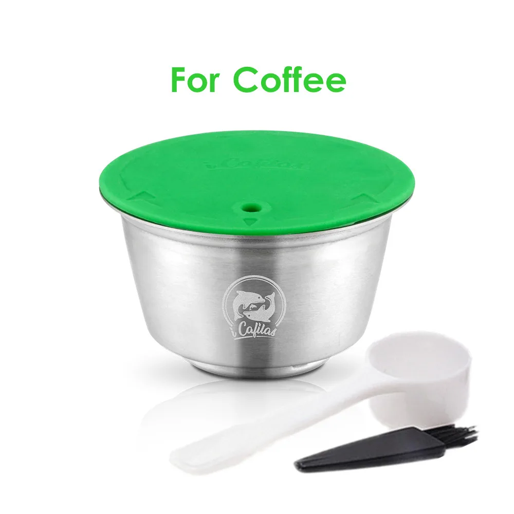 Многоразовые фильтры для кофейной и молочной пены для Nescafe dolcee Gusto многоразовые кофейные капсулы Pod пластиковые фильтры для кофе из нержавеющей стали - Цвет: as picture