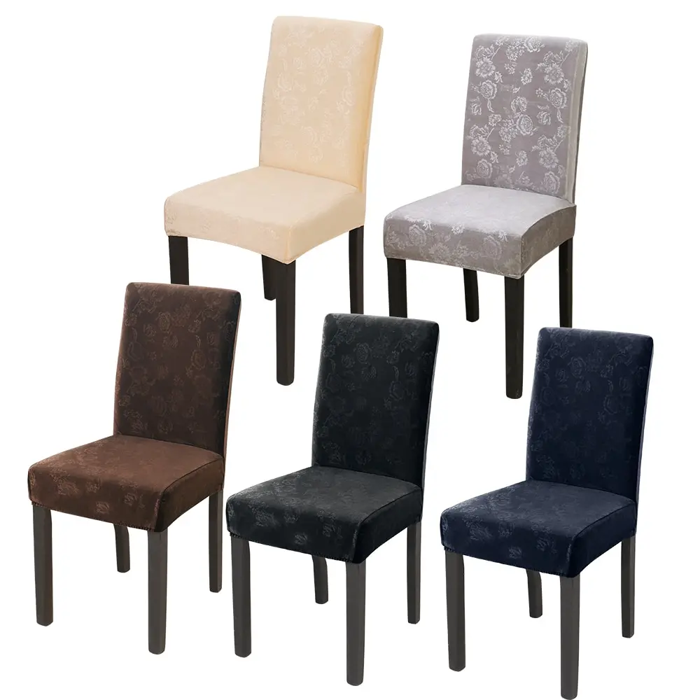 

1/2/4/6pcs Banquets Dining Chair Cover Slipcover Modern Removable Anti-dirty Kitchen Seat Case Stretch Chair Covers For Home