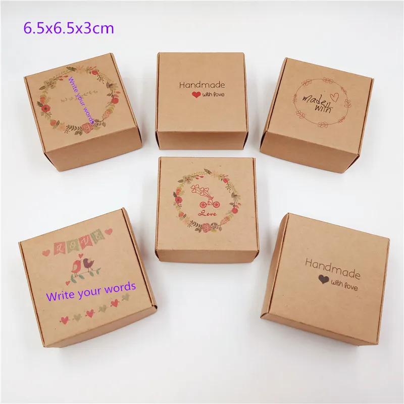 

New Arrival Multi-style Kraft Packaging Gift Box Jewelry Boxes Packaging Handmade Soap/Sock/Earring Storage box 50PCS/LOT