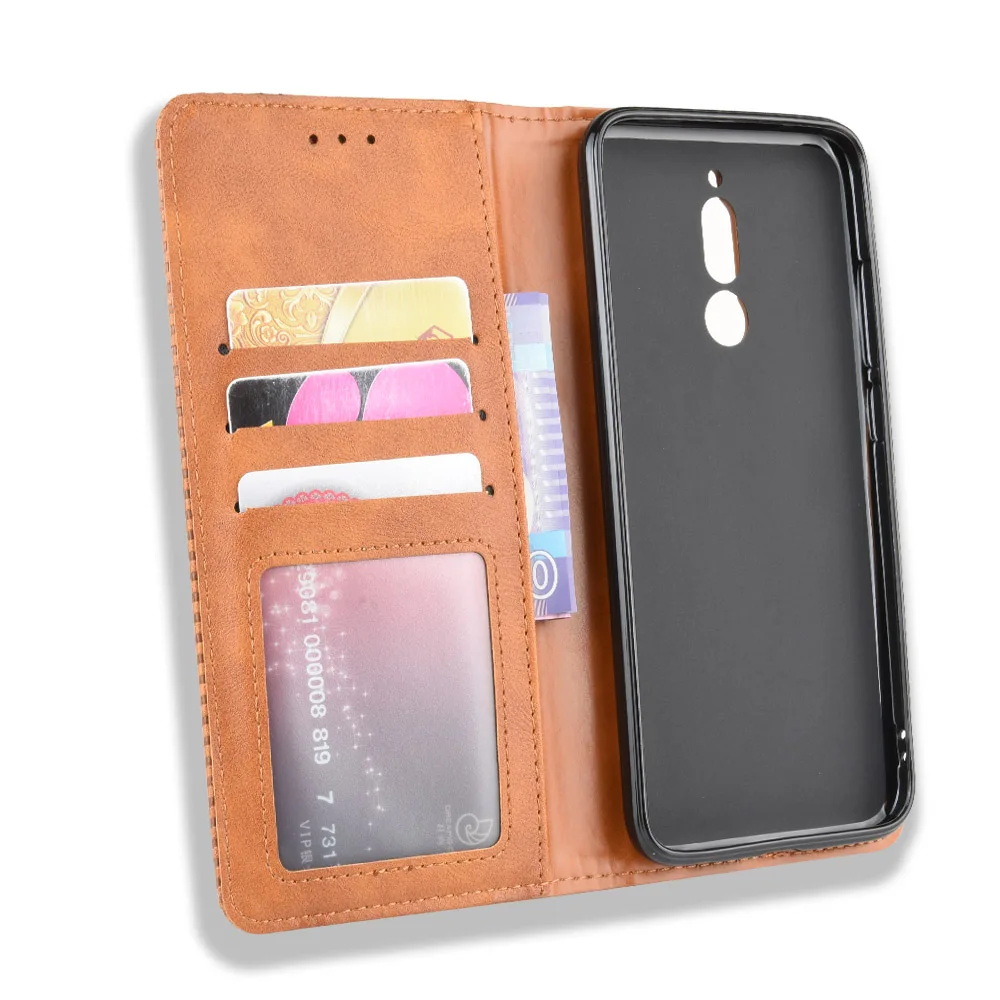 Магнитный винтажный кожаный чехол премиум-класса для Xiaomi Redmi 8 Redmi8 M1908C3IC, чехол с Откидывающейся Крышкой 6,22 дюймов, легкомысленный чехол с защитой от падения