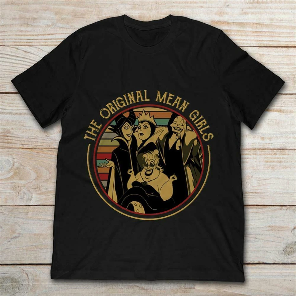

The Original Mean Girls Evil Queen Ursula Maleficent Parody Black T-Shirt S-6Xl Retro O Neck Tee Shirt