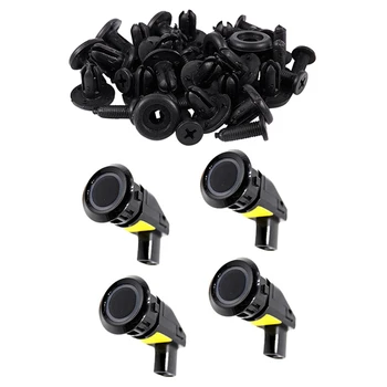 

20pcs Car Bumper Fender 7Mm Hole Black Plastic Rivets & 4Pcs Pdc Sensors for Chevrolet Captiva Parking Assistance
