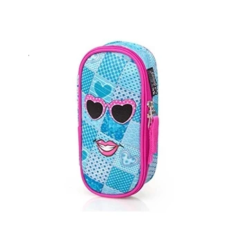 

astuccio scuola tombolino ovale face celeste