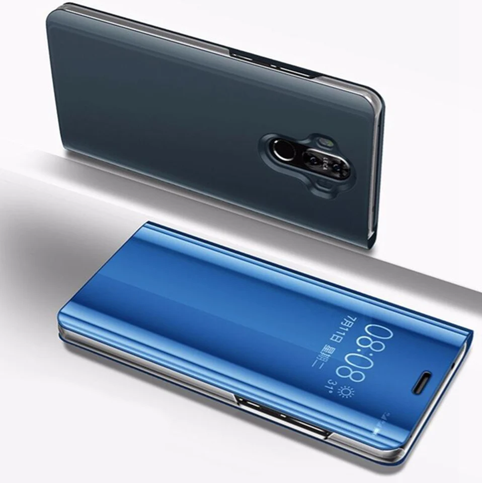 Умный зеркальный флип-чехол для samsung Galaxy Note 10 9 8 S10 S8 S9 плюс S10e J7 J5 J3 A7 A20 A10 M20 M30 A70 A50 крышка